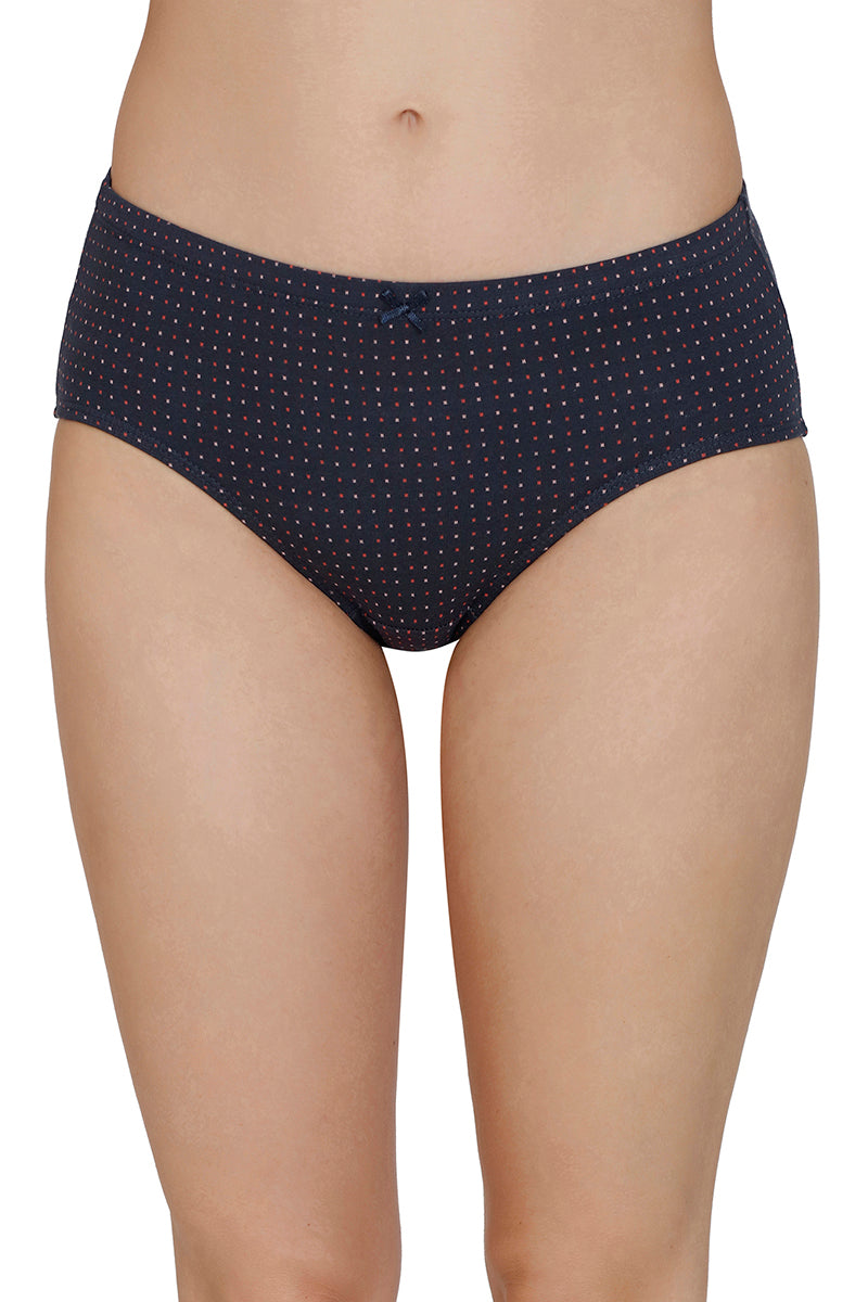 Inner Elastic Print Mid Rise Hipster Panties (Pack of 3)