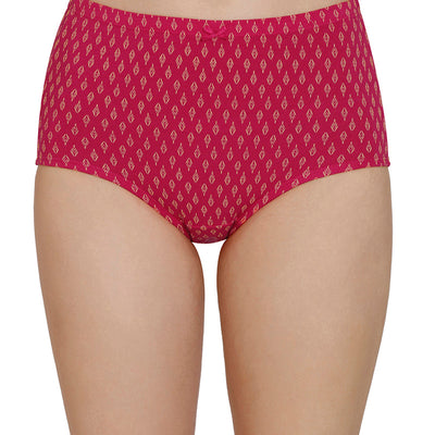 Inner Elastic Print High Rise Full Brief Panties (Pack of 3)