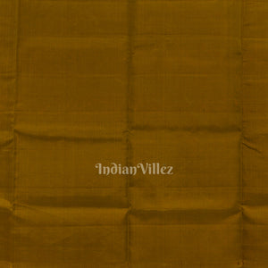 Golden Brown Pure Kanjivaram Soft Silk Saree