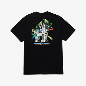 HUF | CLUB HOUSE T-SHIRT  { BLACK