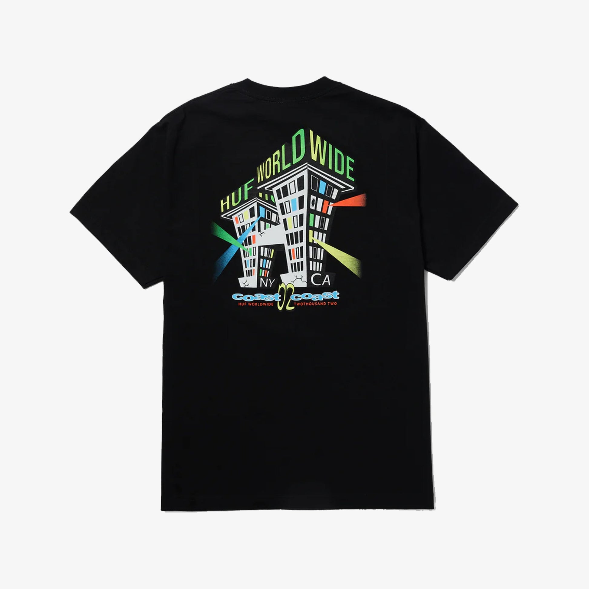 HUF | CLUB HOUSE T-SHIRT  { BLACK