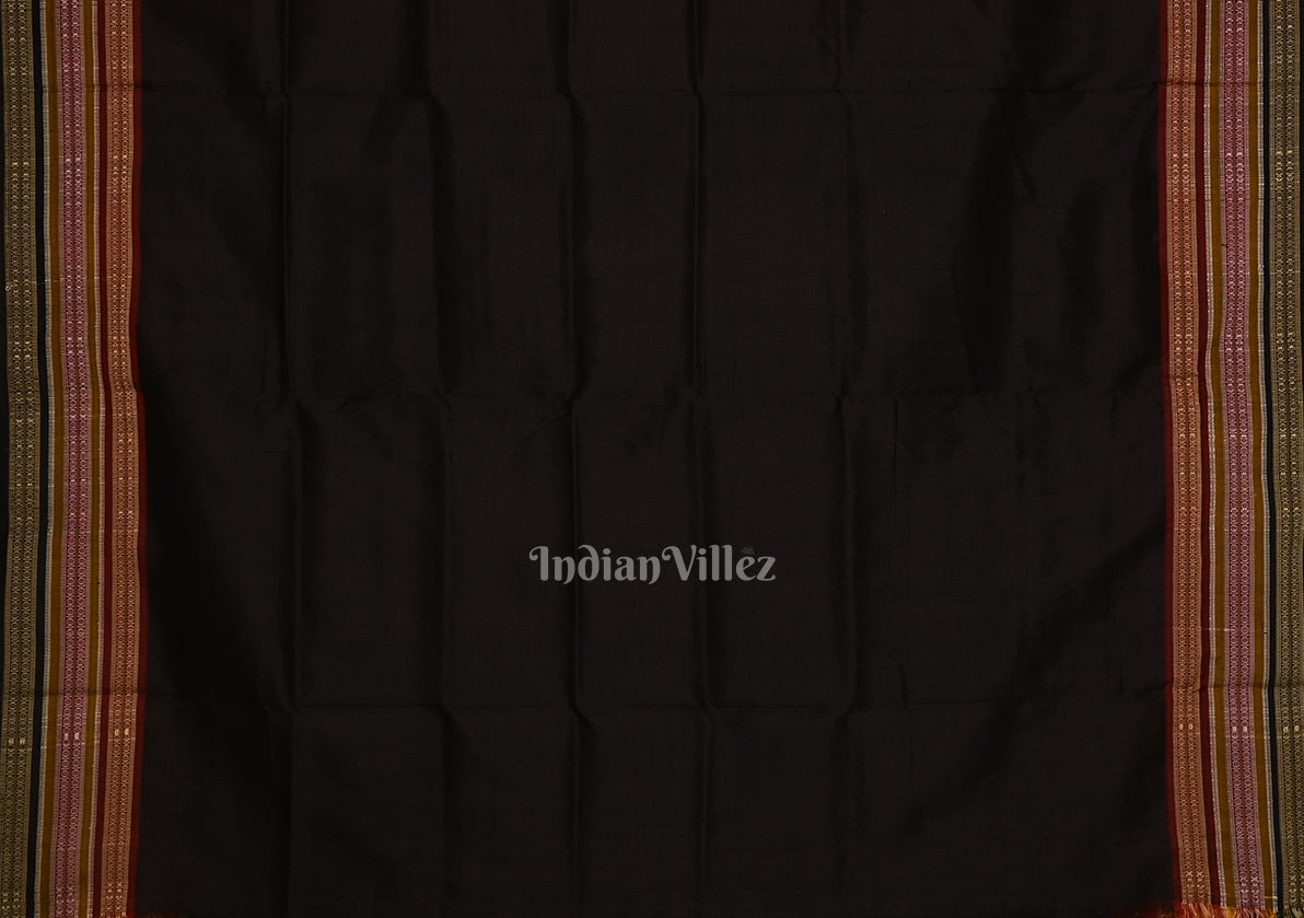 Cement Gray Kathiphera Odisha Ikat Khandua Silk Saree