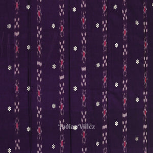 Purple Pink Flower Buti Odisha Ikat  Sambalpuri Dress Set & Dupatta