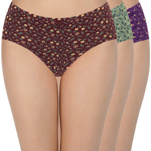 Printed Mid Rise Hipster (Pack of 3)