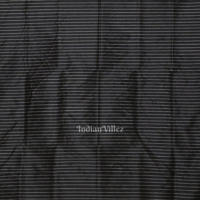 Black Red Pasapali Odisha Ikat Contemporary Designer Saree