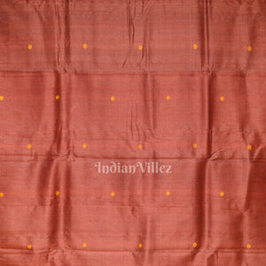 Fire Red Gopalpur Tussar Silk Saree