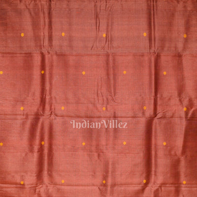 Fire Red Gopalpur Tussar Silk Saree