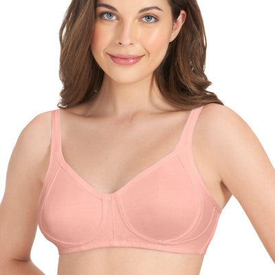 Cool Contour Non-padded Non-wired Support Bra - Impatiens-Pink
