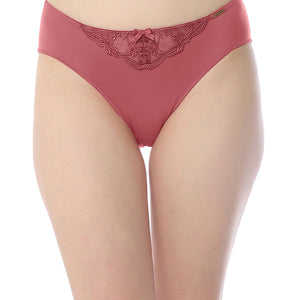 Sheer Luxe Bikini Panty - Autumn Rose & Dusty Rose