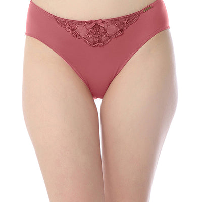 Sheer Luxe Bikini Panty - Autumn Rose & Dusty Rose