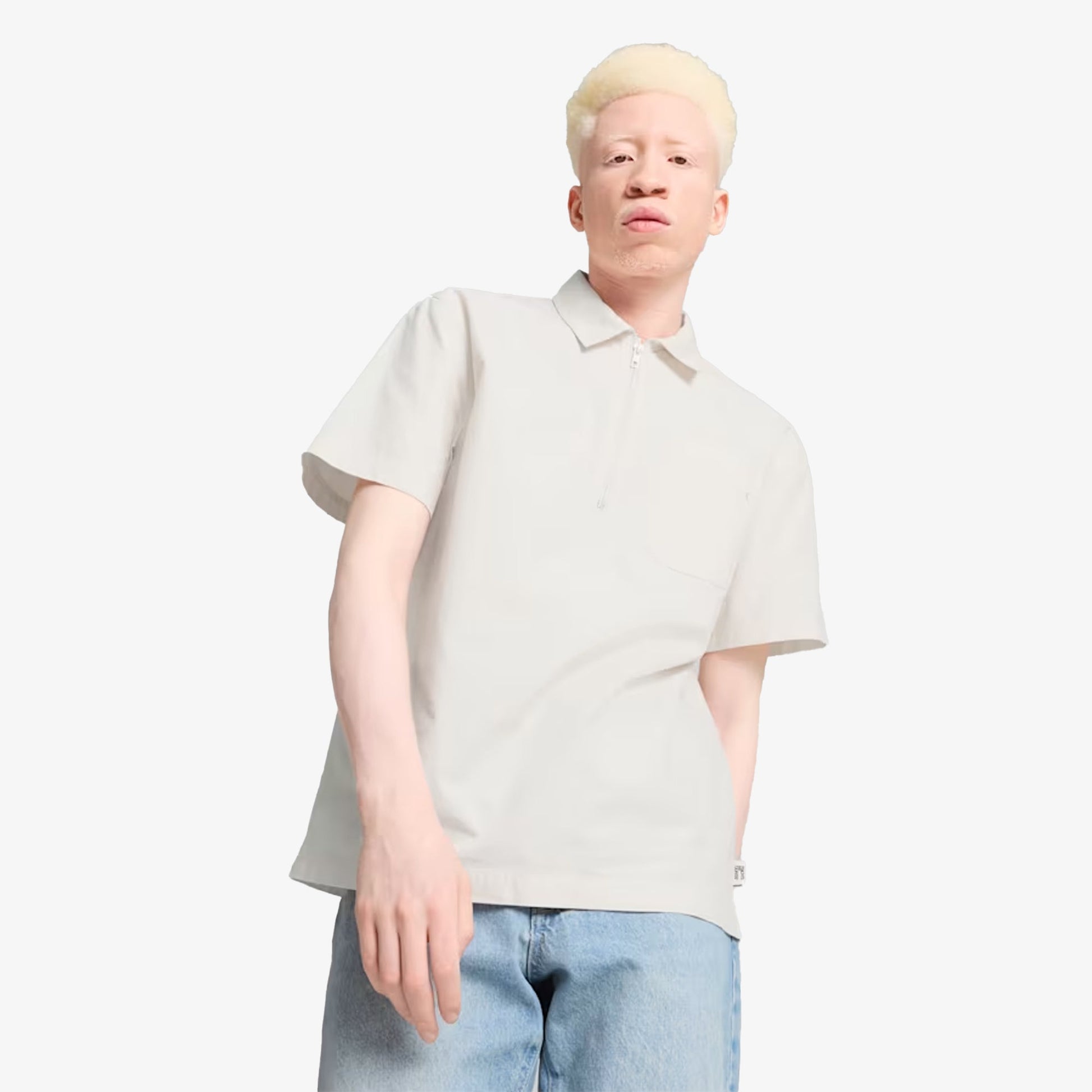 PUMA | MMQ HALF-ZIP SHIRT { ALPINE SNOW