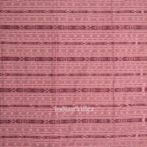 Pink Sambalpuri Odisha Ikat Cotton Fabric