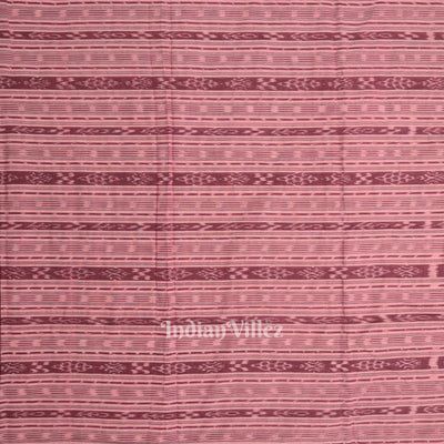 Pink Sambalpuri Odisha Ikat Cotton Fabric