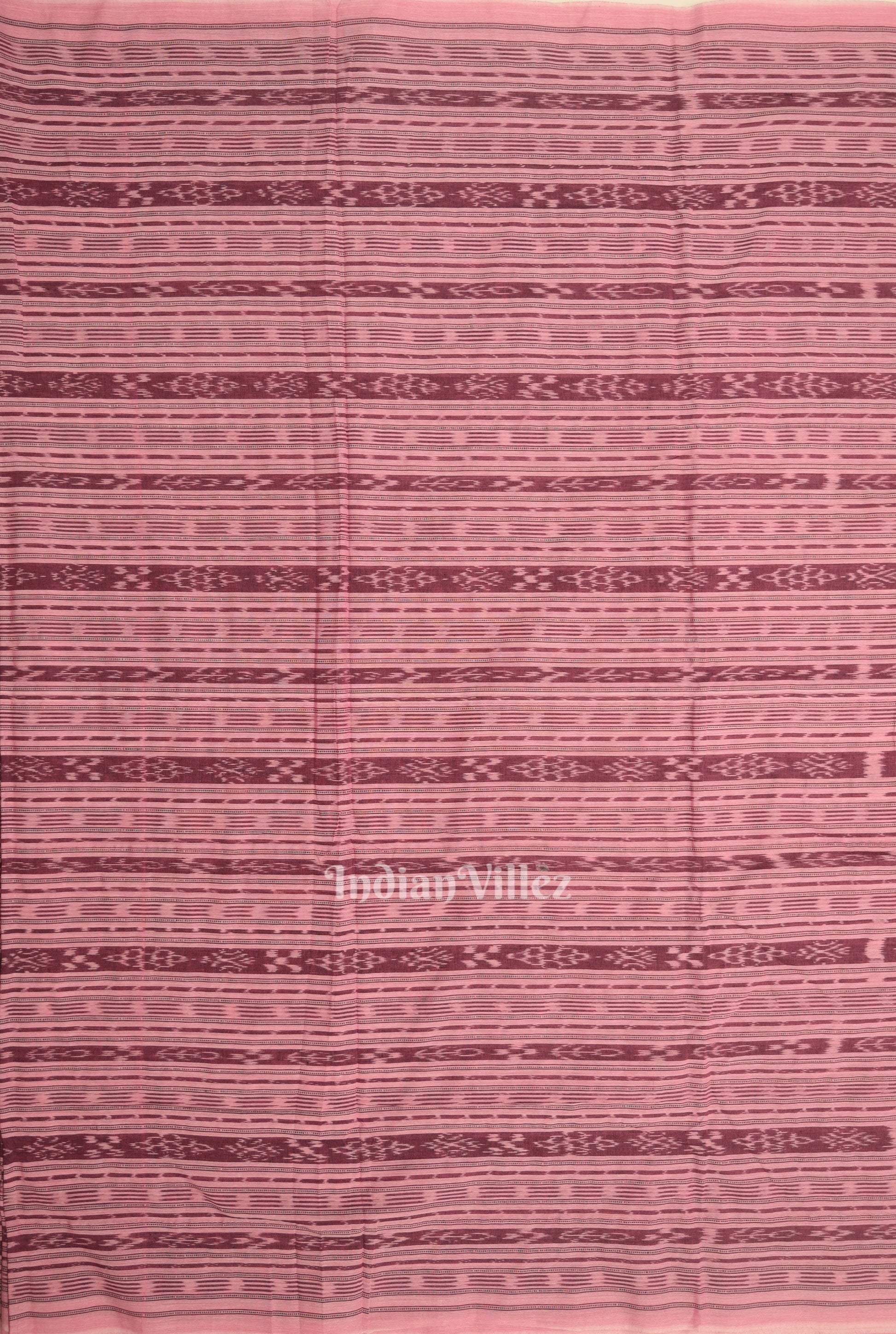 Pink Sambalpuri Odisha Ikat Cotton Fabric