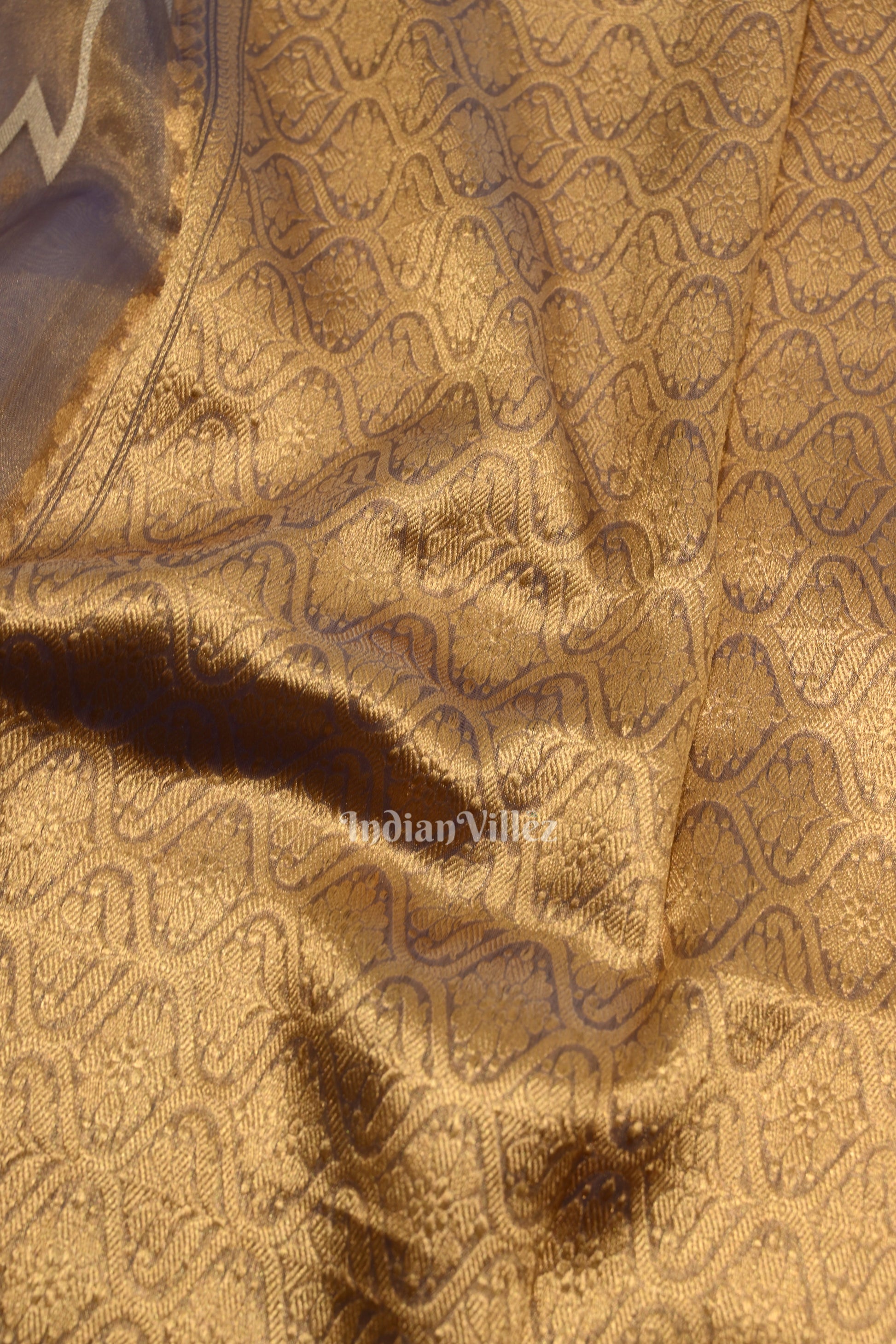 Light Violet Pure Kora Organza Banarasi Saree