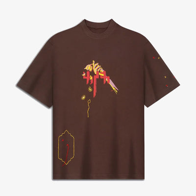 F A R A K | MEHBOOB' TEE { BROWN