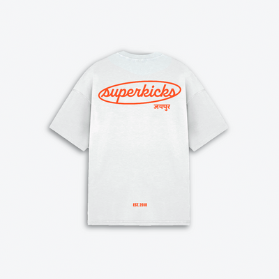SUPERKICKS | THE JAIPUR TEE { WHITE