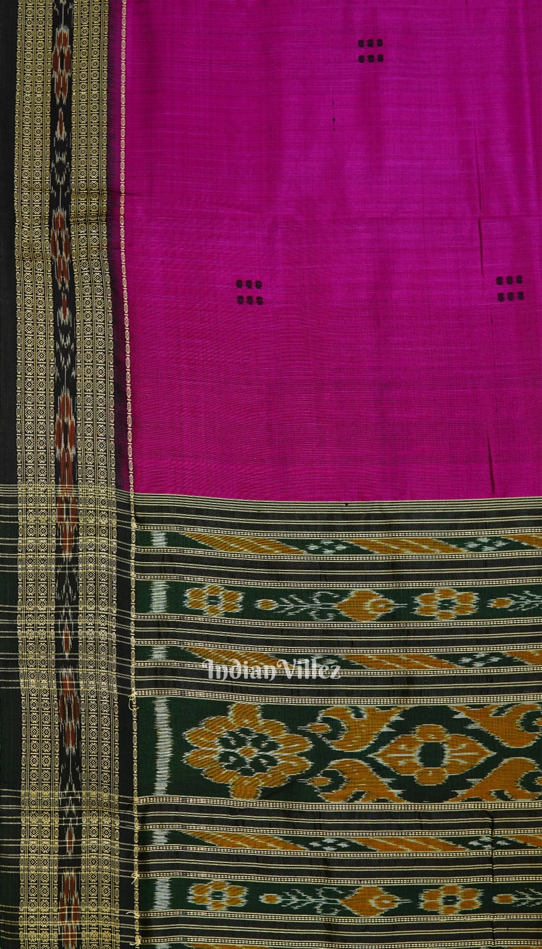 Deep Rani Butta Design Odisha Ikat Khandua Silk Saree