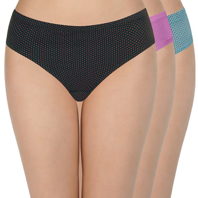 100% Cotton Bikini Panty Pack (Pack of 3) - D007 - Multi