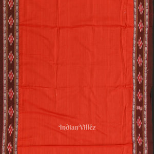 Maroon Maniabandha Sambalpuri Cotton Dress set & Dupatta