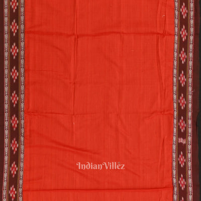 Maroon Maniabandha Sambalpuri Cotton Dress set & Dupatta