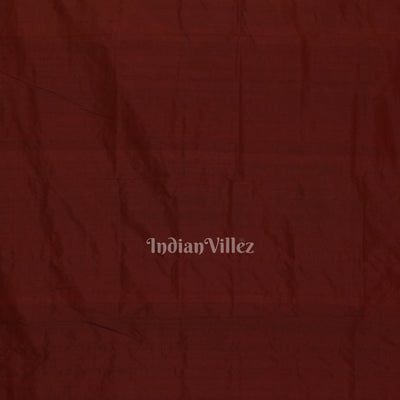 Maroon with Fish Motif Theme Odisha Ikat Contemporary Silk Saree