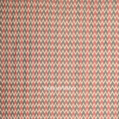 White Red Odisha Ikat Cotton Fabric