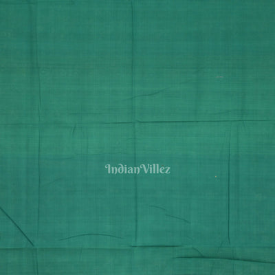 Blue Green Tribal Theme Odisha Sambalpuri Pure Cotton Saree