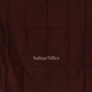 Dark Maroon Pasapali Border Designer Contemporary Silk Saree