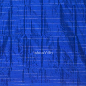 Orange Royal Blue Tribal Theme Sambalpuri Silk Saree