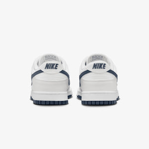 NIKE | DUNK LOW RETRO { SUMMIT WHITE/MIDNIGHT NAVY-PLATINUM TINT