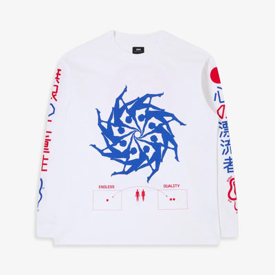 EDWIN | MIND DRIFTER T-SHIRT LS { WHITE