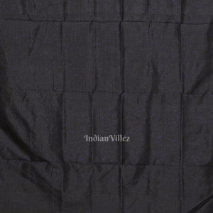 Blue Black Pasapali Contemporary Designer Silk Saree
