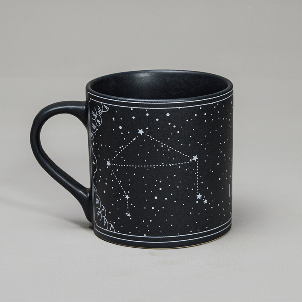 Black - Ceramic Sunsign Theme Coffee Mug Libra (350ml)