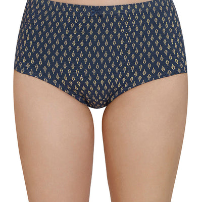 Inner Elastic Print High Rise Full Brief Panties (Pack of 3)
