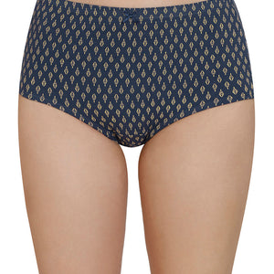 Inner Elastic Print High Rise Full Brief Panties (Pack of 3)