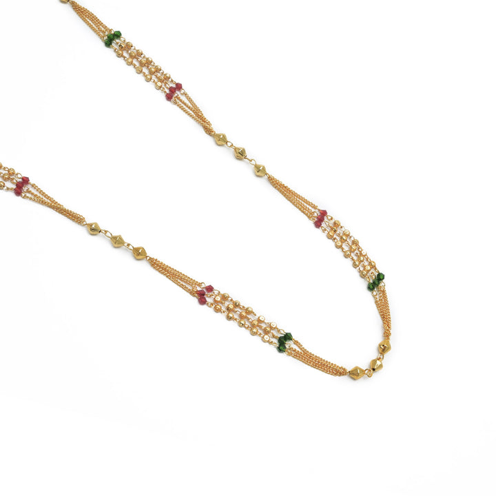 Traditional Layered Long Mala Necklace For Women