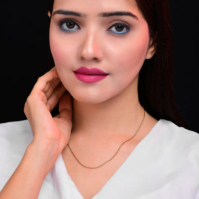 Sleek Glossy Gold Chain For Women And Girls