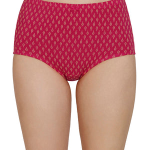 Inner Elastic Print High Rise Full Brief Panties (Pack of 3)