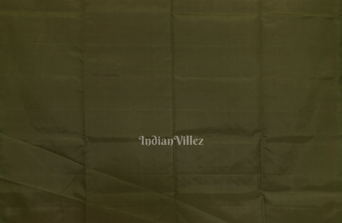 Red With Green Pure Kanjivaram Soft Silk Saree