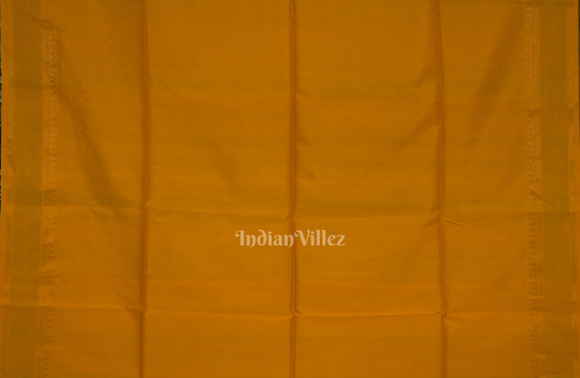 Musk Green With Yellow Pure Bishnupuri Silk Saree