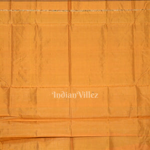 Green Yellow Hazar Buti Bomkai Tussar Silk Saree with Sarabandha Anchal