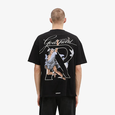 REPRESENT | HERMES T-SHIRT { JET BLACK