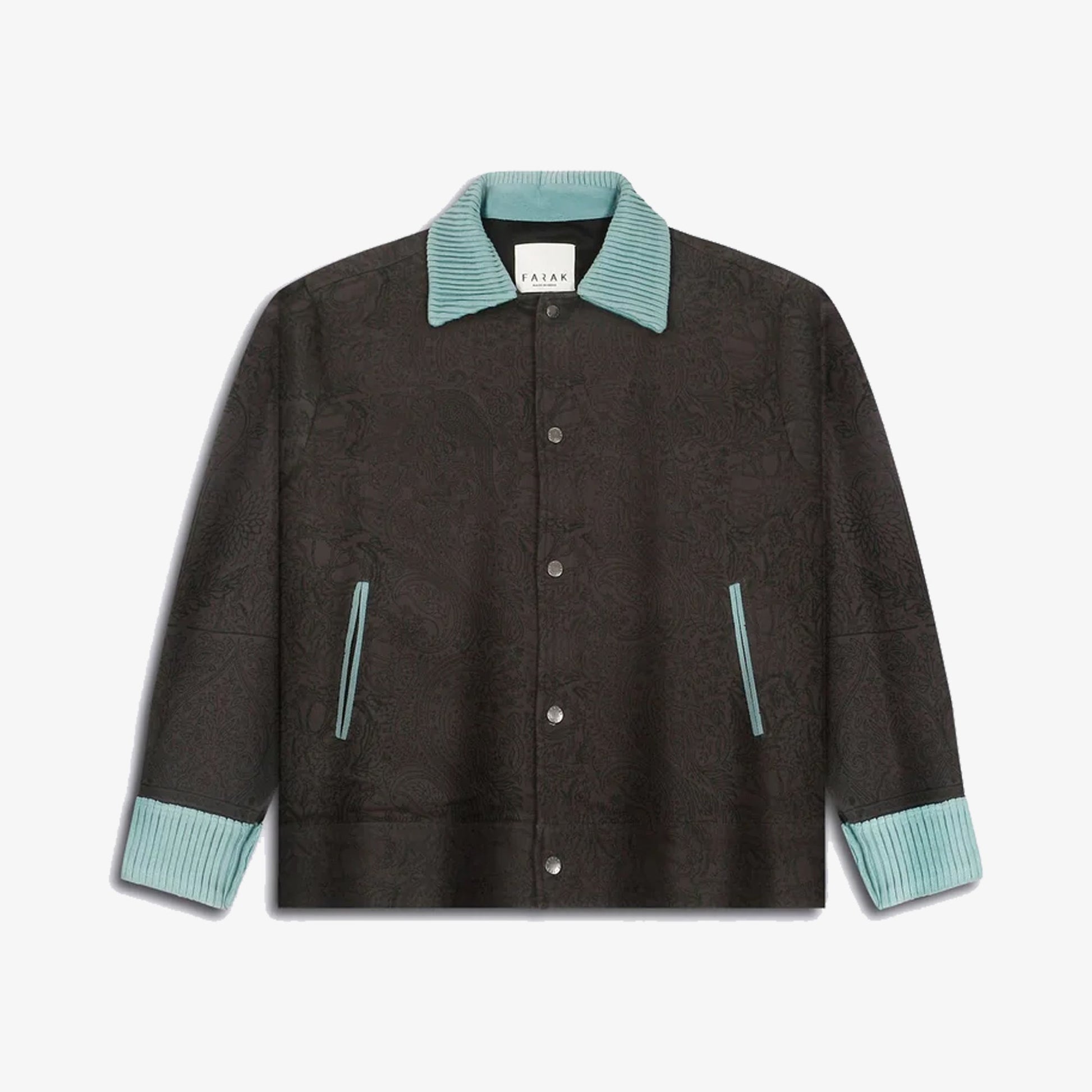 F A R A K | BASICS MONOCHROME JACKET { BROWN