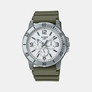 Enticer Men Quartz White Dial Chronograph Resin Watch A2144