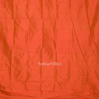 Yellow Red Nabakothi Odisha Ikat Contemporary Designer Saree