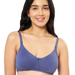 All Day Comfort Non-padded & Non-wired Bra - Crown Blue