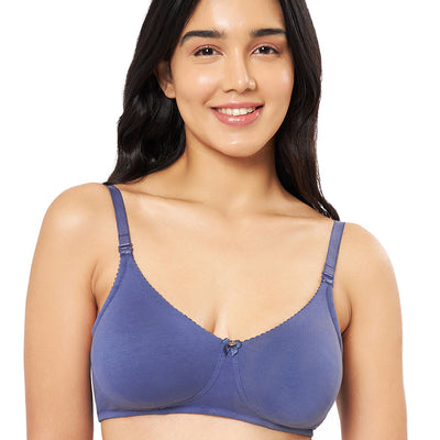 All Day Comfort Non-padded & Non-wired Bra - Crown Blue