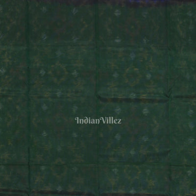 Blue Pochampally Ikat Sico (Silk & Cotton) Saree with Zari Border