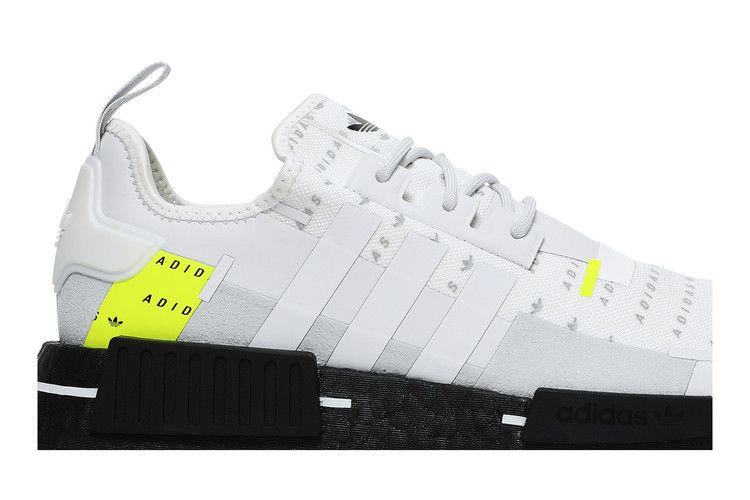 adidas NMD R1 White Team Solar Yellow